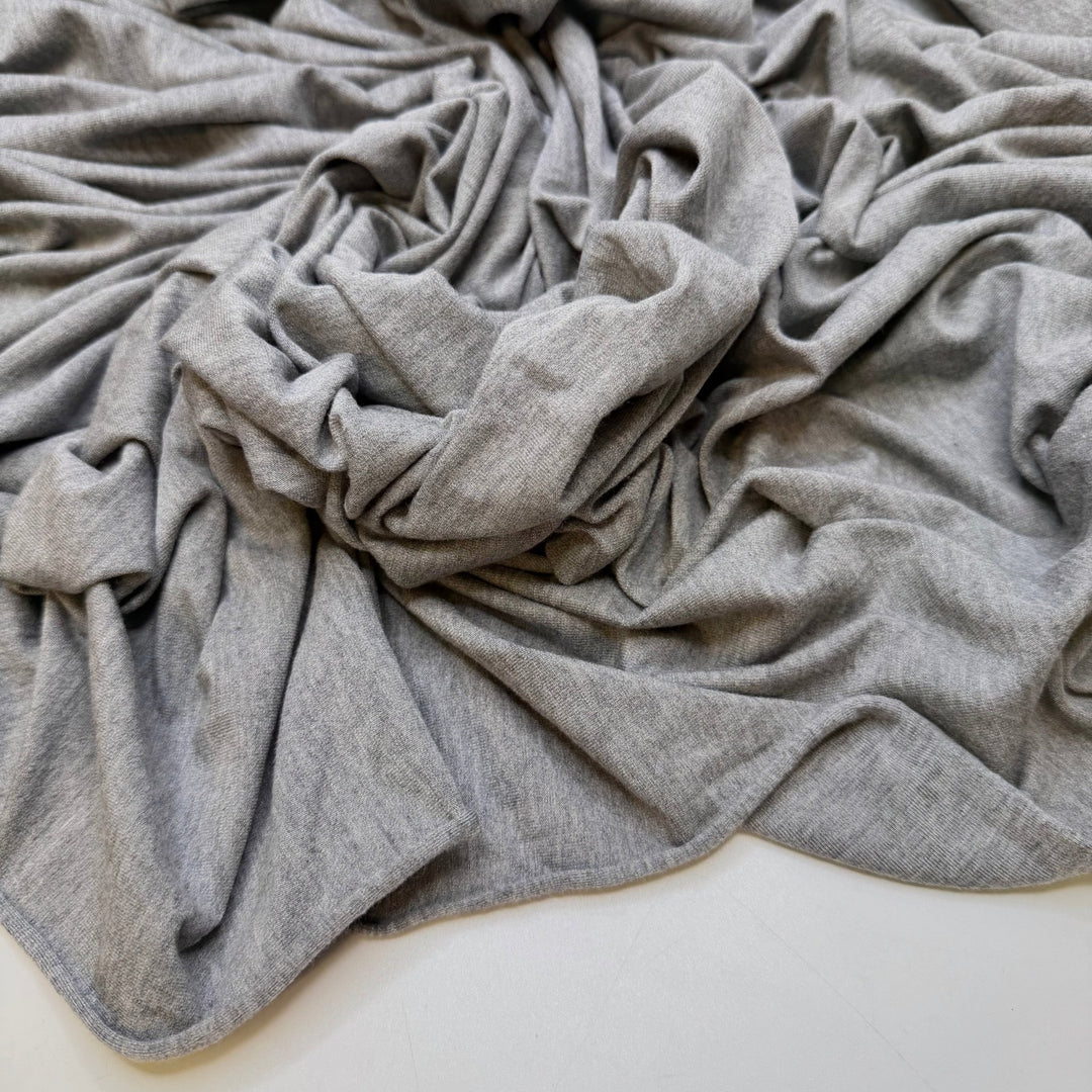 Field Notes - Jersey Bamboo Blend Knit - Grey - 1.2M Bundle - True Deadstock fabric Fabric by private - Sustainable Textile | FABCYCLE