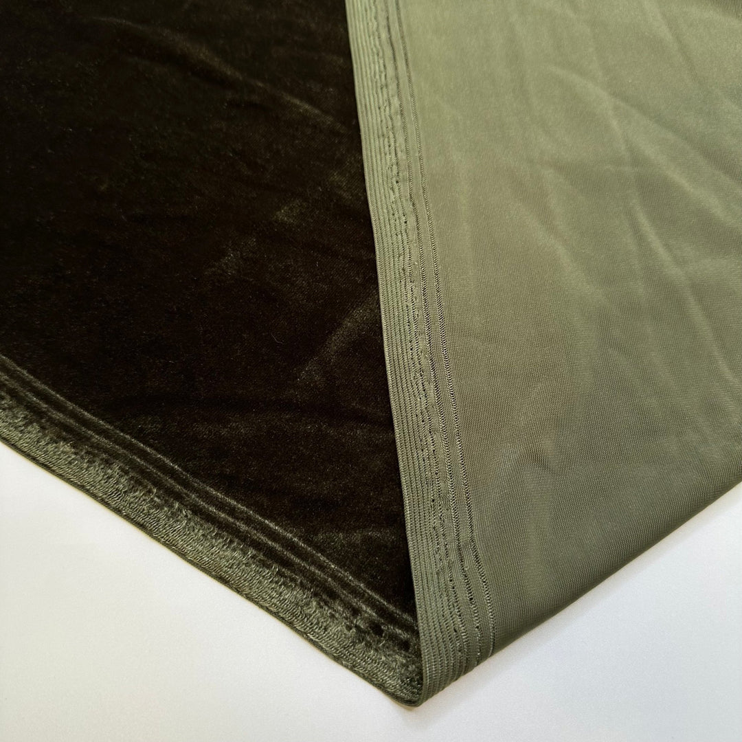 Field Of Dreams - Knitted Velour Poly Knit - Dark Green - 2.4M Bundle - True Deadstock fabric Fabric by private - Sustainable Textile | FABCYCLE