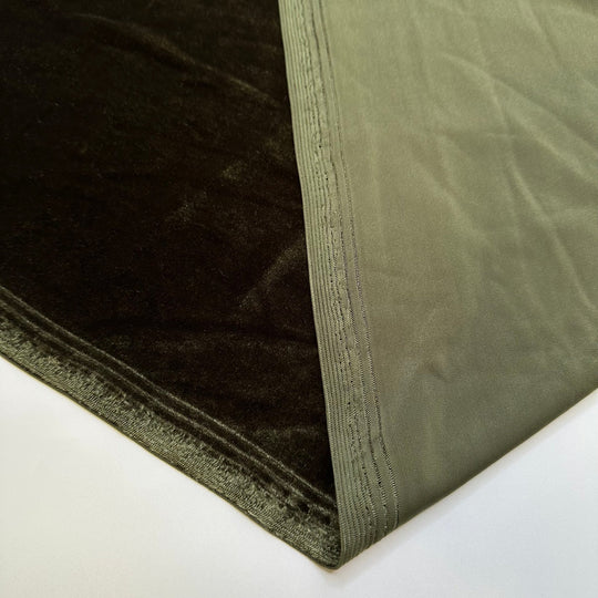 Field Of Dreams - Knitted Velour Poly Knit - Dark Green - 2.4M Bundle - True Deadstock fabric Fabric by private - Sustainable Textile | FABCYCLE
