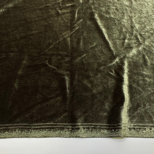 Field Of Dreams - Knitted Velour Poly Knit - Dark Green - 2.4M Bundle - True Deadstock fabric Fabric by private - Sustainable Textile | FABCYCLE