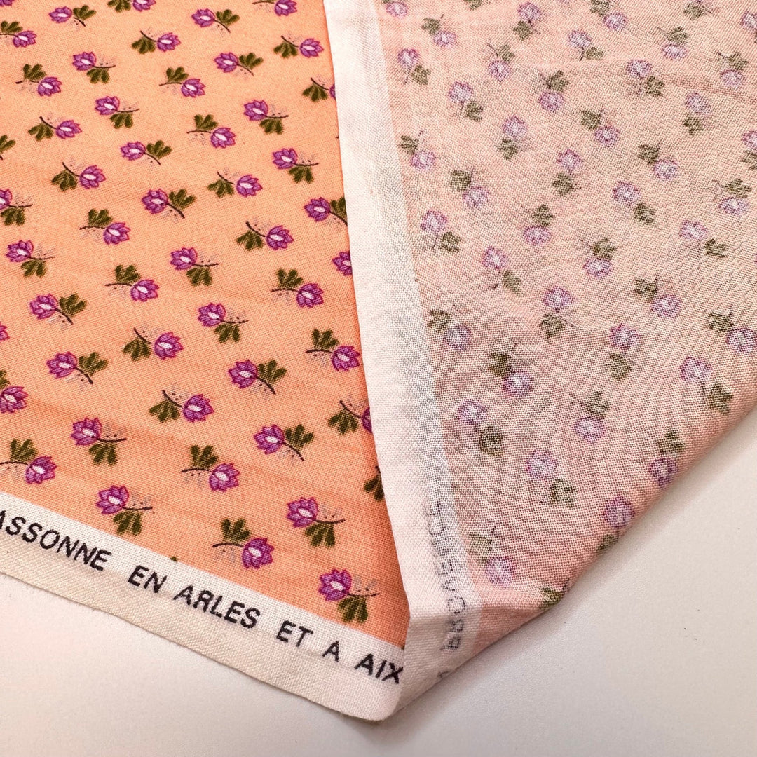 Fields Of Flowers - Vintage Cotton Woven - Pink Multi Floral - 1M Bundle - True Deadstock fabric Fabric by private - Sustainable Textile | FABCYCLE