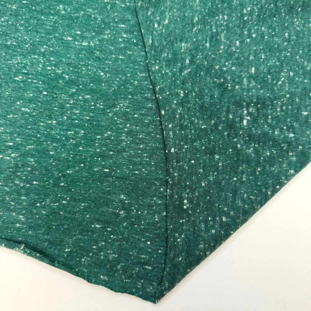 Fighting With My Sewing Machine - Rib Knit Cotton Blend Knit - Dark White/Teal - 0.8M Bundle - True Deadstock fabric Fabric by private - Sustainable Textile | FABCYCLE