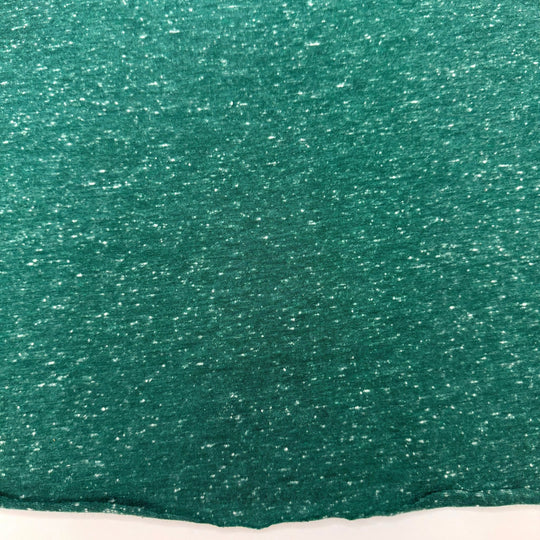 Fighting With My Sewing Machine - Rib Knit Cotton Blend Knit - Dark White/Teal - 0.8M Bundle - True Deadstock fabric Fabric by private - Sustainable Textile | FABCYCLE
