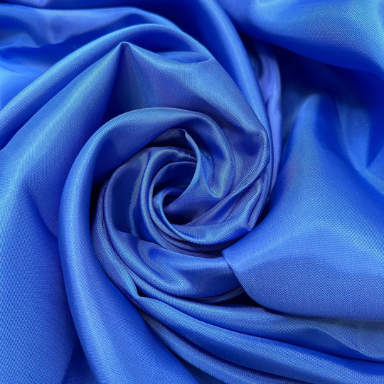 Filling The Pool - Vintage Polyester Blend Woven - Blue - 2M Bundle - True Deadstock fabric Fabric by private - Sustainable Textile | FABCYCLE