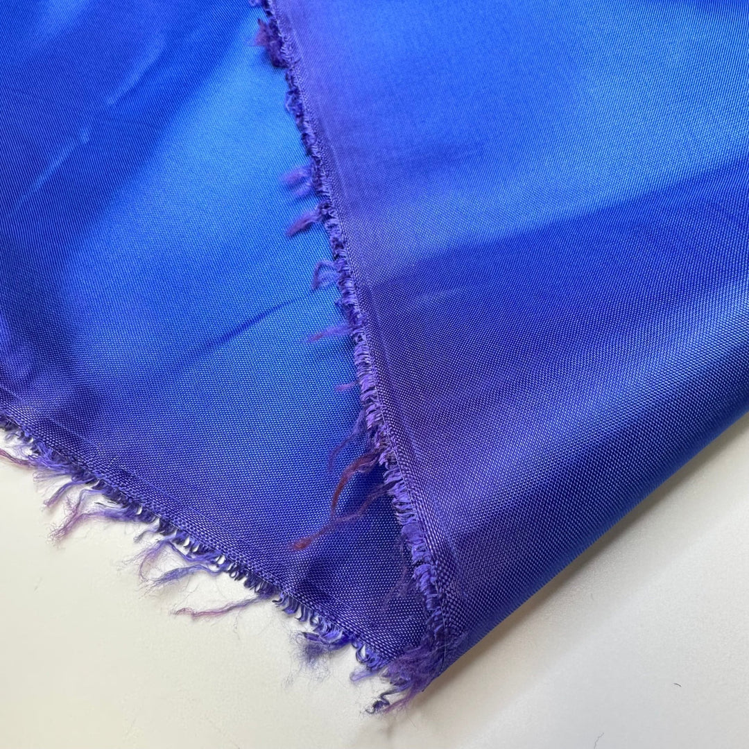 Filling The Pool - Vintage Polyester Blend Woven - Blue - 2M Bundle - True Deadstock fabric Fabric by private - Sustainable Textile | FABCYCLE