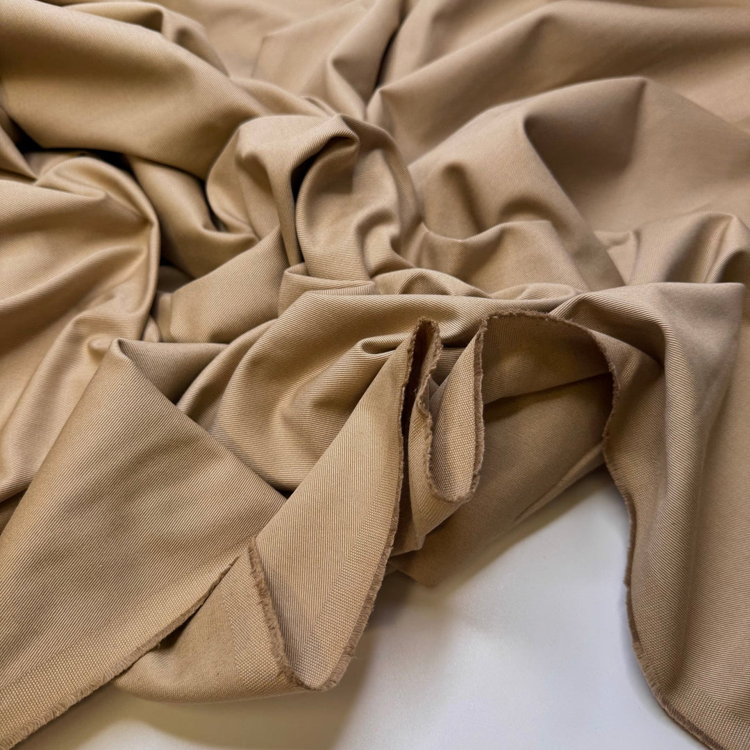 Filling Up On Bread - Twill Weave Cotton Woven - Light Beige - Bundles - True Deadstock fabric Fabric by private - Sustainable Textile | FABCYCLE