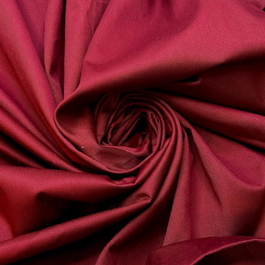 Final Year - Polyester Blend Woven - Burgundy - 2M Bundle - True Deadstock fabric Fabric by private - Sustainable Textile | FABCYCLE