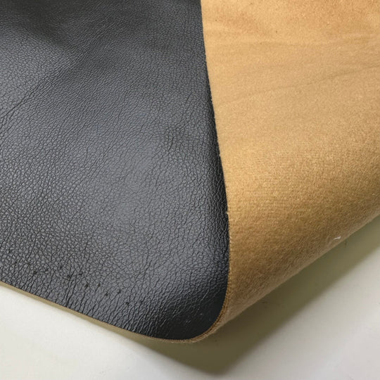 Finally Replacing The Old Couch - Waterproof Pleather Polyester Backing PU Woven - Grey - 3M Bundle - True Deadstock fabric Fabric by private - Sustainable Textile | FABCYCLE