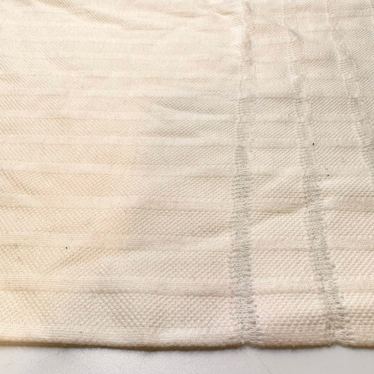 Finally Winter - Tubular Cotton Blend Knit - Cream Stripes - 0.75M Bundle - True Deadstock fabric Fabric by private - Sustainable Textile | FABCYCLE