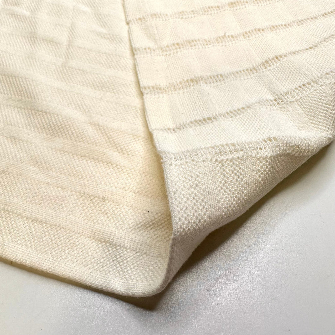 Finally Winter - Tubular Cotton Blend Knit - Cream Stripes - 0.75M Bundle - True Deadstock fabric Fabric by private - Sustainable Textile | FABCYCLE