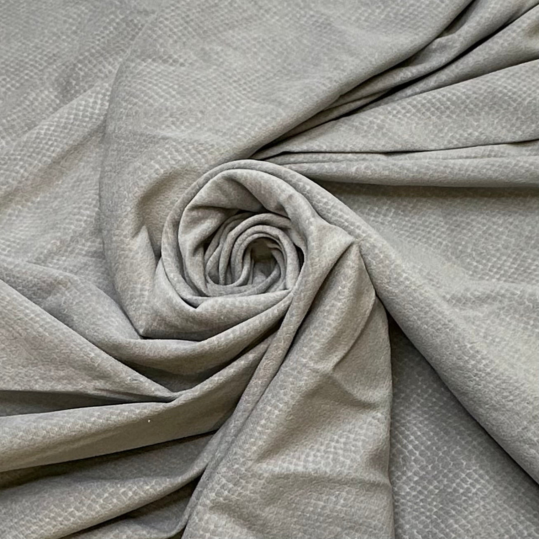 Finding Beauty In The Mundane - Polyester Blend Woven - Grey Animal Print - 2.3M Bundle - True Deadstock fabric Fabric by private - Sustainable Textile | FABCYCLE