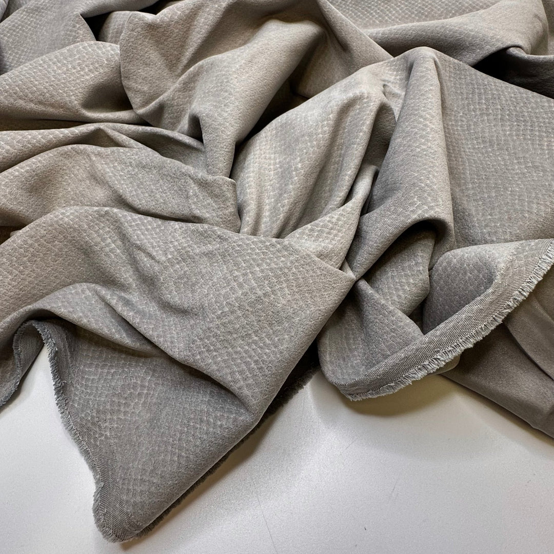 Finding Beauty In The Mundane - Polyester Blend Woven - Grey Animal Print - 2.3M Bundle - True Deadstock fabric Fabric by private - Sustainable Textile | FABCYCLE