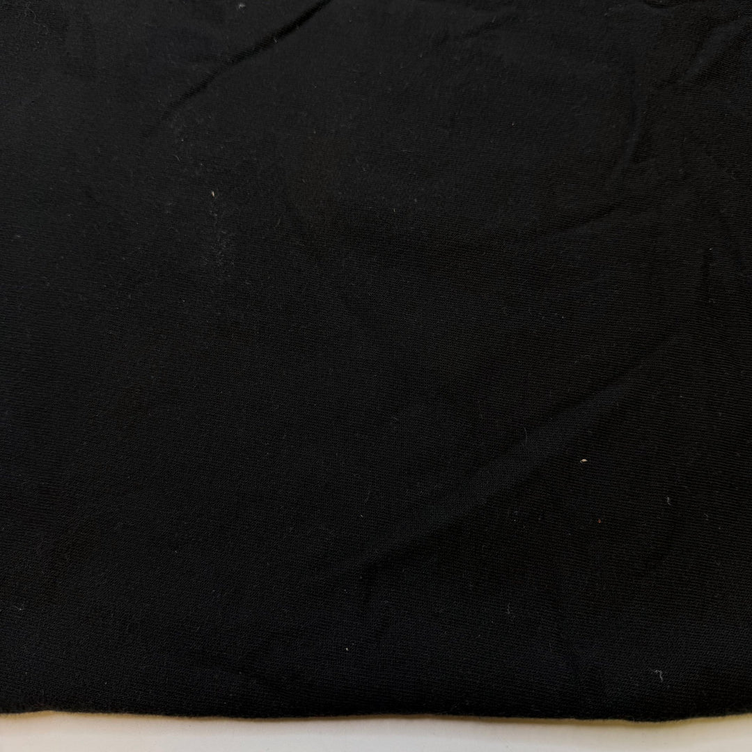 Finding Fungi - Tubular Jersey Fleece Cotton Blend Knit - Black - 0.95M Bundle - True Deadstock fabric Fabric by private - Sustainable Textile | FABCYCLE