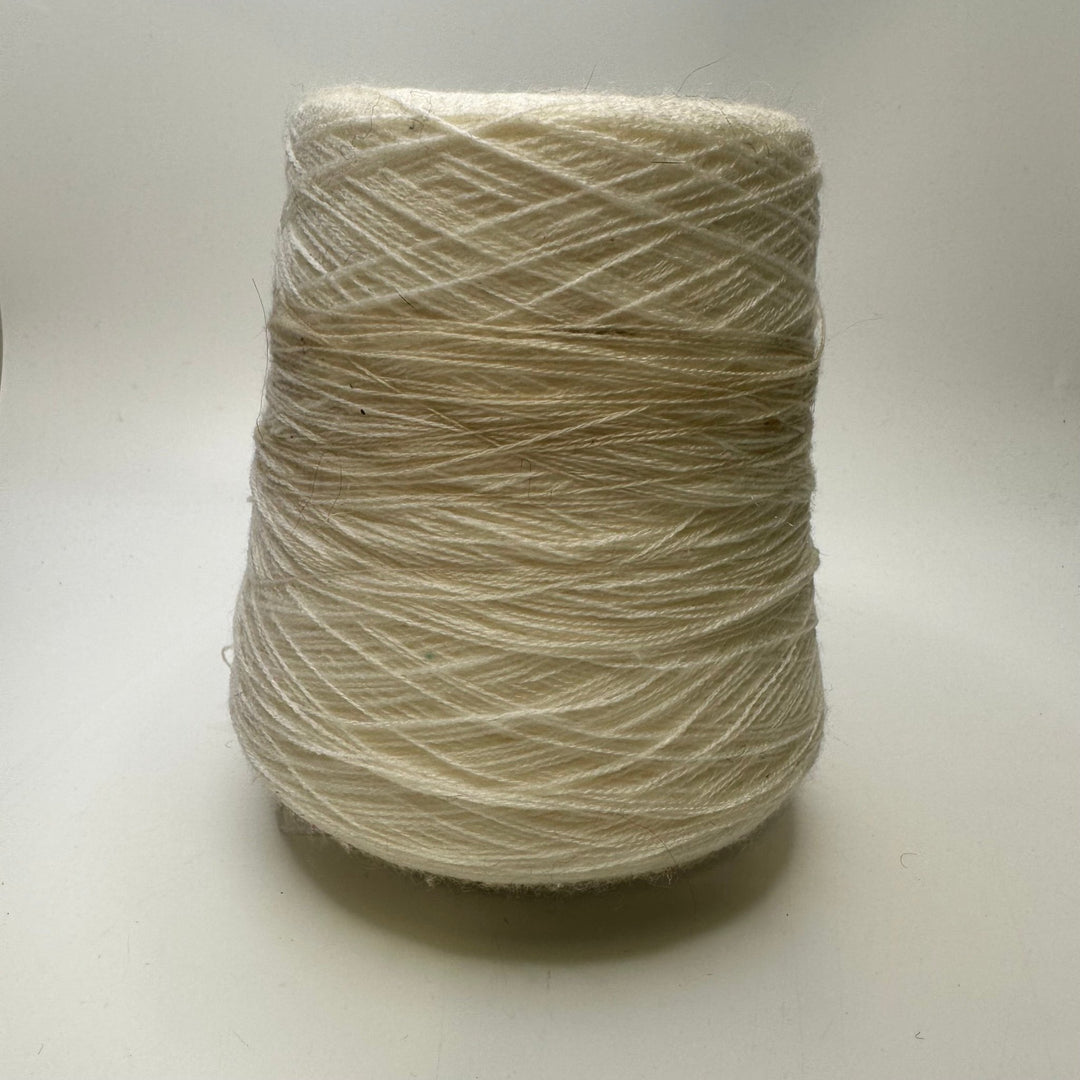 Fine Acrylic Cone Yarn - Cream - Individual - True Deadstock supplies Fabric by private - Sustainable Textile | FABCYCLE