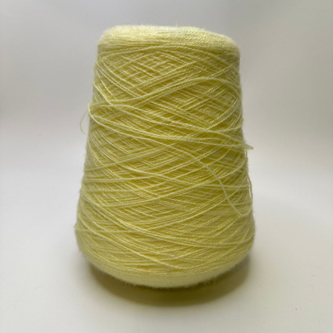 Fine Acrylic Cone Yarn - Light Yellow - Individual - True Deadstock supplies Fabric by private - Sustainable Textile | FABCYCLE