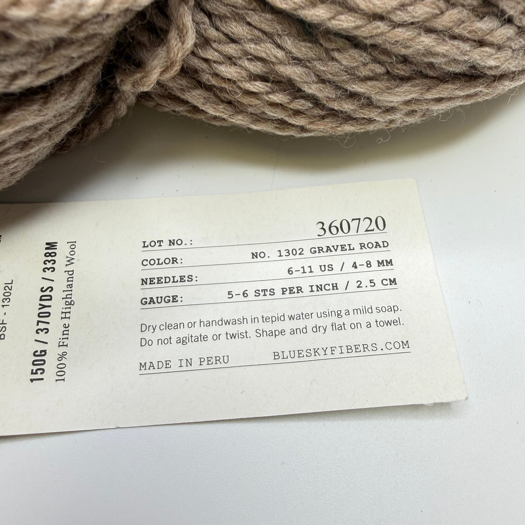 Fine Highland Wool Yarn - Beige - Individual - True Deadstock supplies Fabric by private - Sustainable Textile | FABCYCLE