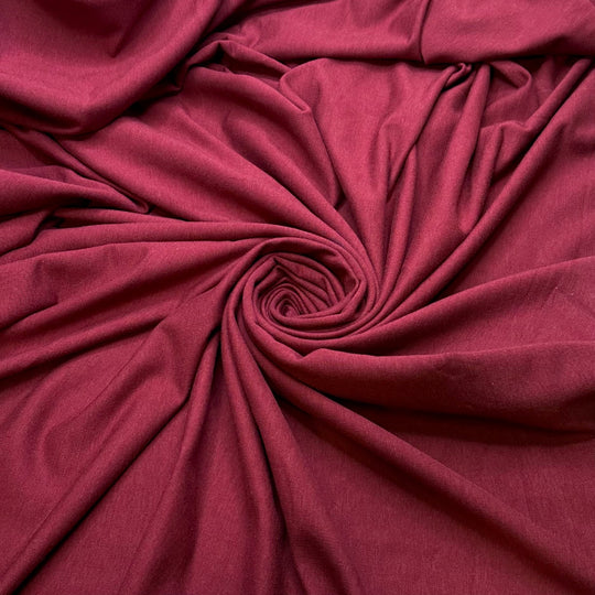 Fire Safety Education - French Terry Bamboo Knit - Dark Red - 2.8M Bundle - True Deadstock fabric Fabric by private - Sustainable Textile | FABCYCLE