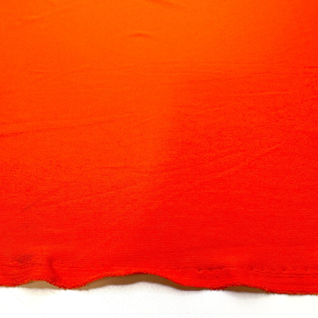 Fire Stone - Jersey Polyester Blend Knit - Orange - 1M Bundle - True Deadstock fabric Fabric by private - Sustainable Textile | FABCYCLE