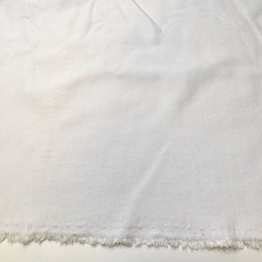 First Snow Of The Year - Jersey Fleece Tencel Blend Knit - White - 0.95M Bundle - True Deadstock fabric Fabric by private - Sustainable Textile | FABCYCLE
