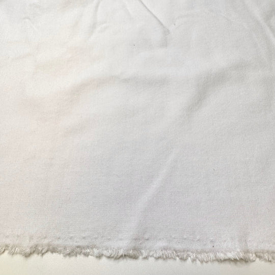 First Snow Of The Year - Jersey Fleece Tencel Blend Knit - White - 0.95M Bundle - True Deadstock fabric Fabric by private - Sustainable Textile | FABCYCLE