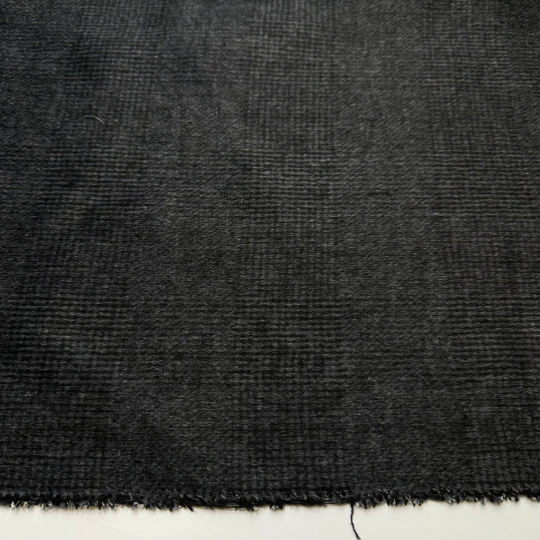 First Snow Walks - Brushed Twill Weave Wool Woven - Dark Grey - 2.75M Bundle - True Deadstock fabric Fabric by private - Sustainable Textile | FABCYCLE