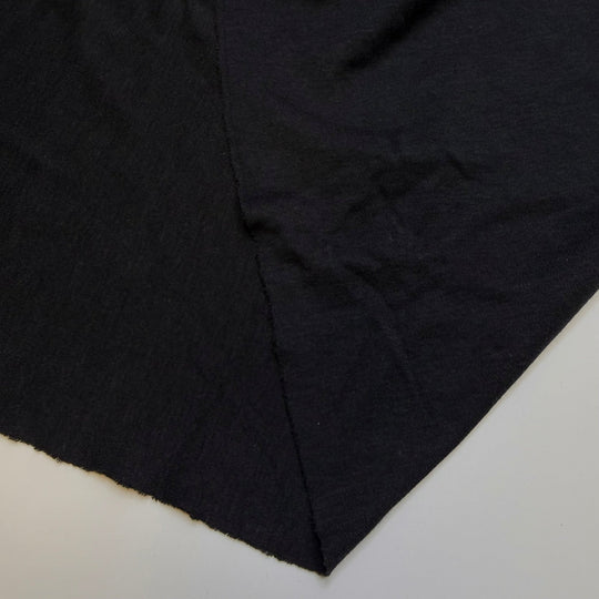 Fixed My Sleep Schedule - Jersey Bamboo Blend Knit - Dark Grey - 1.75M Bundle - True Deadstock fabric Fabric by private - Sustainable Textile | FABCYCLE