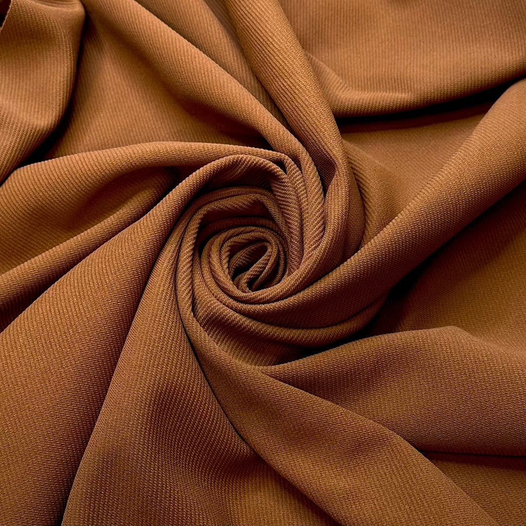 Fixing Up An Old House - Polyester Blend Knit - Dark Beige - 1.15M Bundle - True Deadstock fabric Fabric by private - Sustainable Textile | FABCYCLE