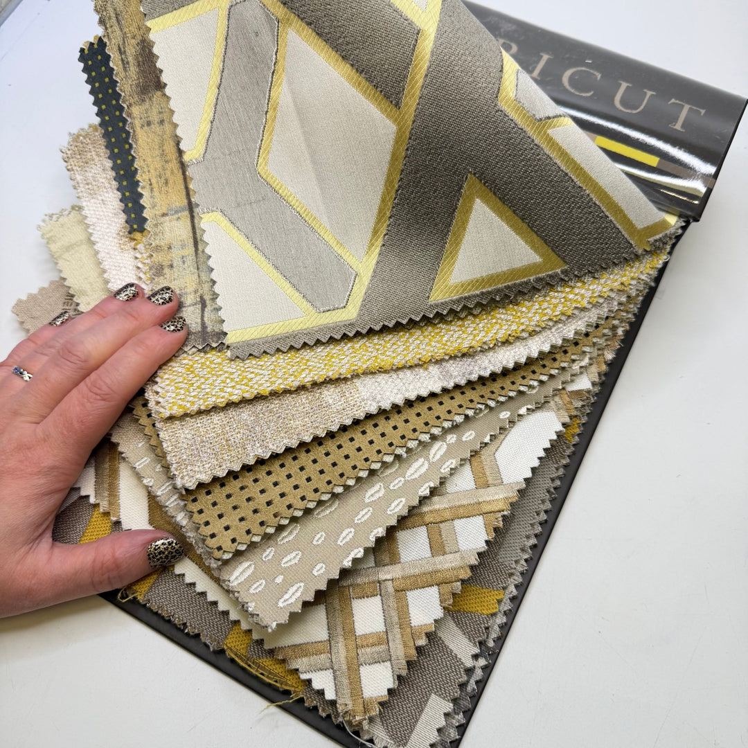 Flashy Neutrals - Home Décor Sample Books - Medium Square - True Deadstock fabric Fabric by private - Sustainable Textile | FABCYCLE