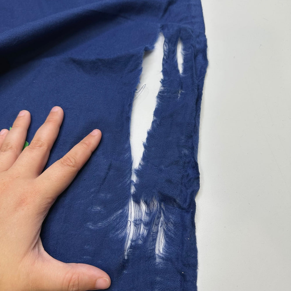 Flawed Integrity - Vintage Cotton Woven - Navy - Bundles - True Deadstock fabric Fabric by private - Sustainable Textile | FABCYCLE