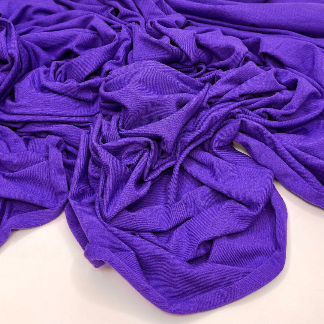 Floating Down The River - Jersey Bamboo Knit - Blue/Purple - 2M Bundle - True Deadstock fabric Fabric by private - Sustainable Textile | FABCYCLE
