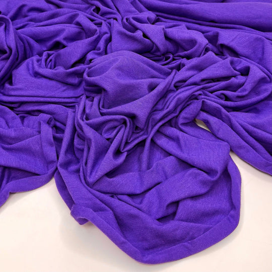 Floating Down The River - Jersey Bamboo Knit - Blue/Purple - 2M Bundle - True Deadstock fabric Fabric by private - Sustainable Textile | FABCYCLE