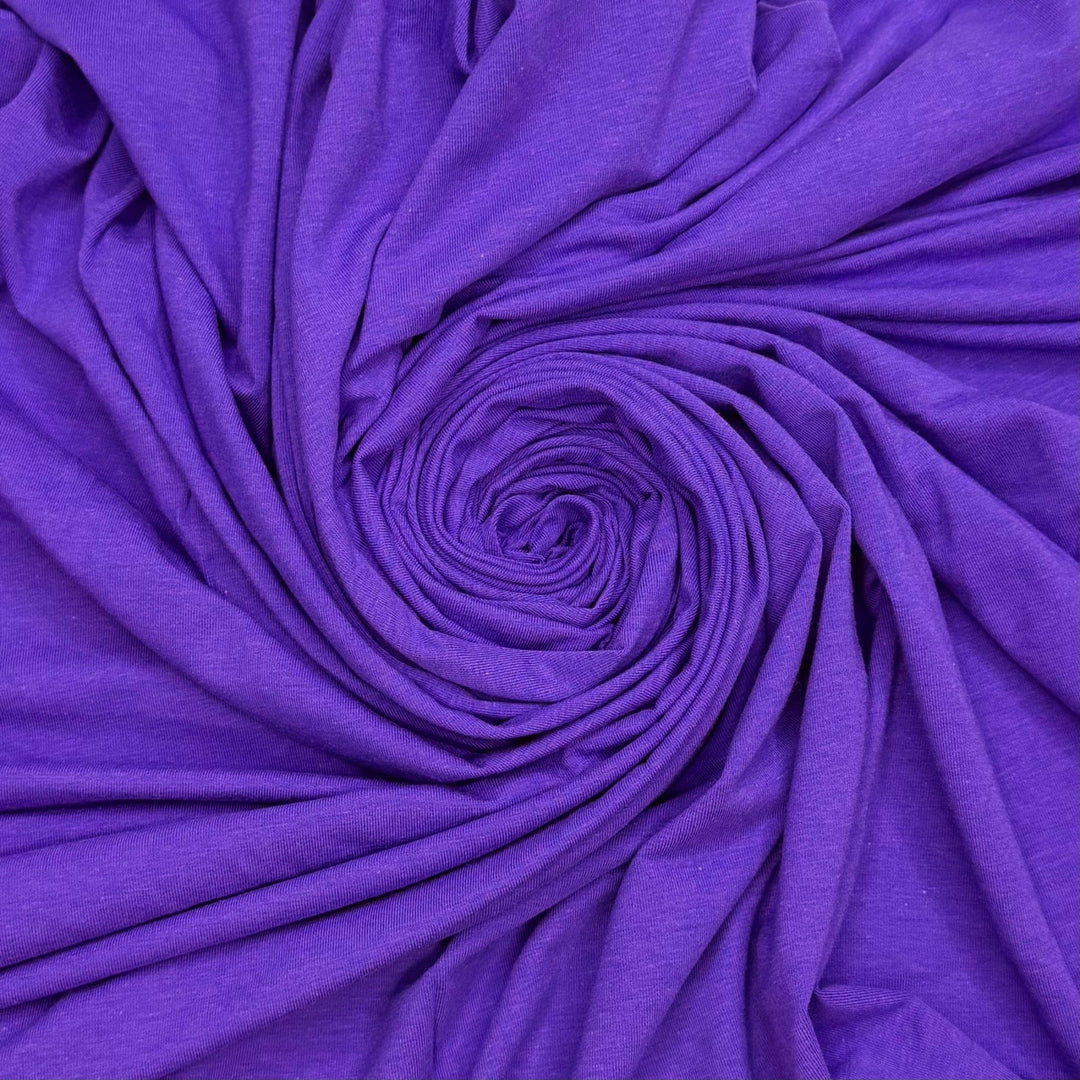Floating Down The River - Jersey Bamboo Knit - Blue/Purple - 2M Bundle - True Deadstock fabric Fabric by private - Sustainable Textile | FABCYCLE