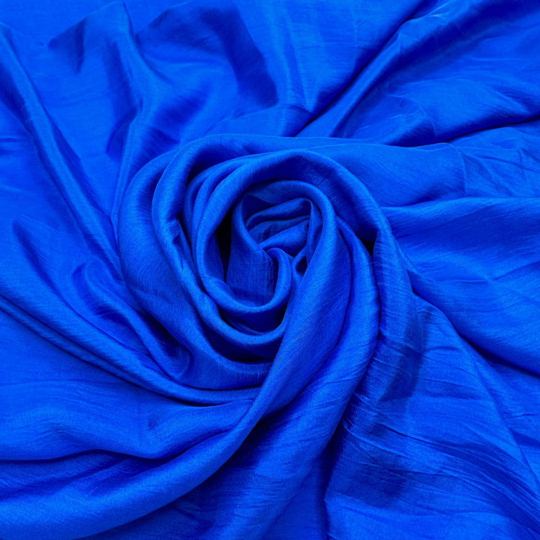 Floating In The Ocean - Silk Woven - Dark Blue - 1.8M Bundle - True Deadstock fabric Fabric by private - Sustainable Textile | FABCYCLE