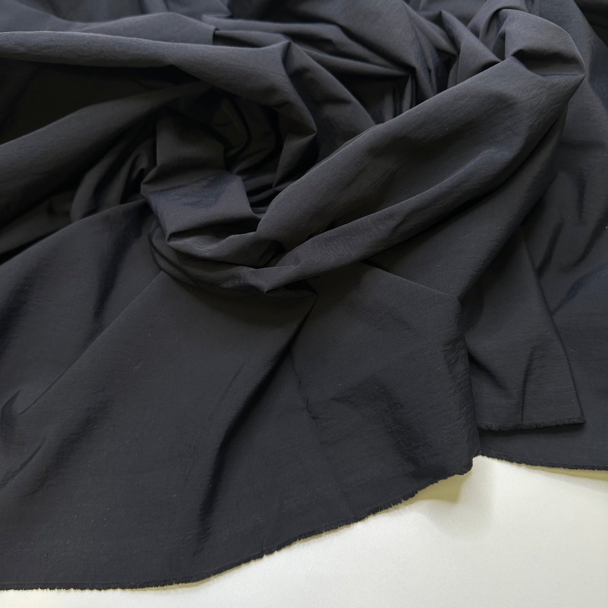 Flock On The Water - Wind Resistance Polyester Blend Woven - Dark Navy - 2M Bundle - True Deadstock fabric Fabric by private - Sustainable Textile | FABCYCLE