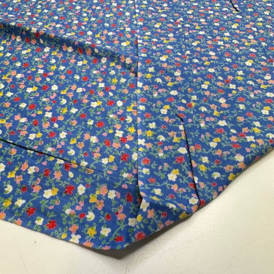 Floral Laundry Detergent - Cotton Woven - Blue Multi Floral - 2M Bundle - True Deadstock fabric Fabric by private - Sustainable Textile | FABCYCLE
