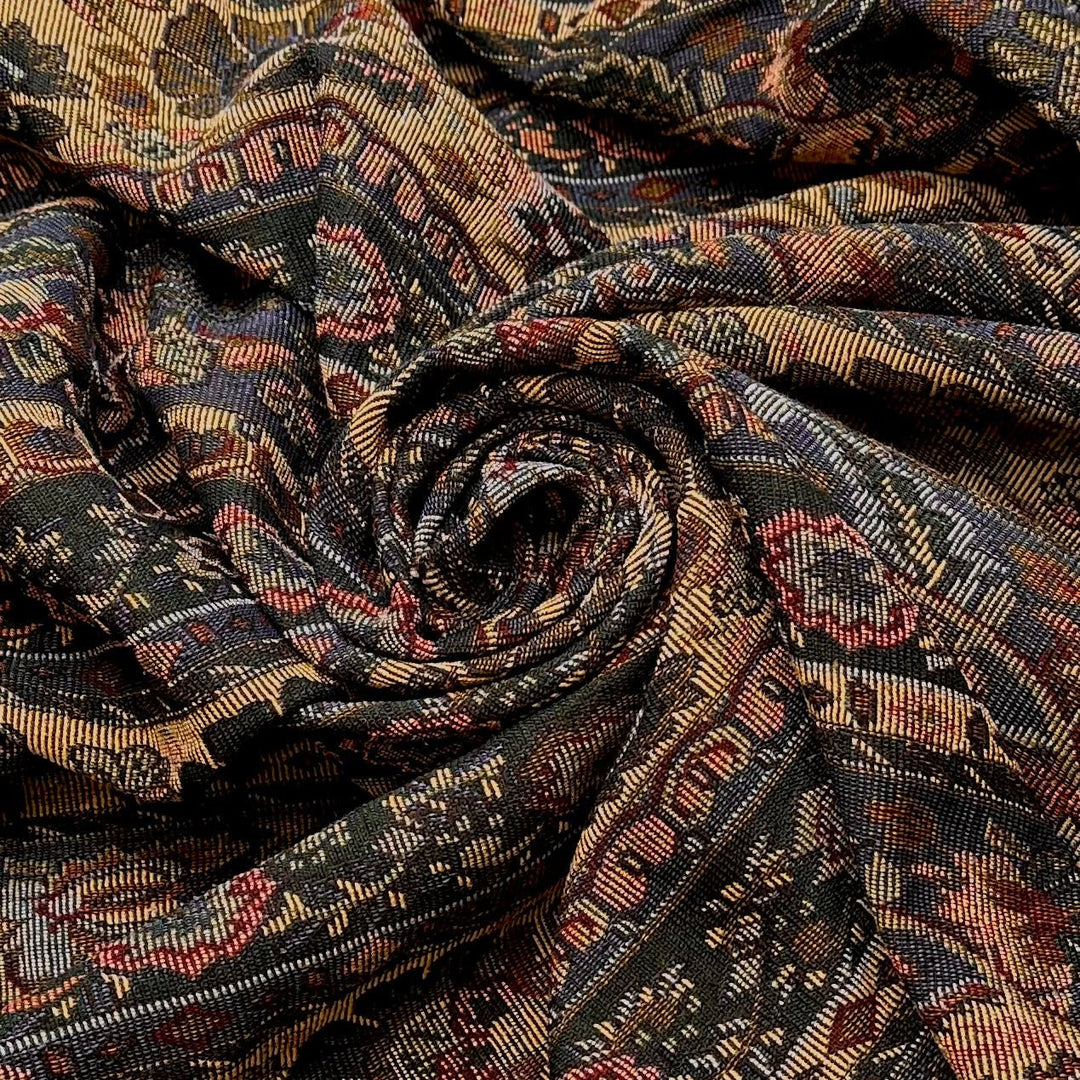 Florist - Poly/Cotton Woven - Green Multi Floral - 1.8M Bundle - True Deadstock fabric Fabric by private - Sustainable Textile | FABCYCLE