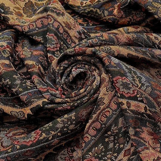 Florist - Poly/Cotton Woven - Green Multi Floral - 1.8M Bundle - True Deadstock fabric Fabric by private - Sustainable Textile | FABCYCLE