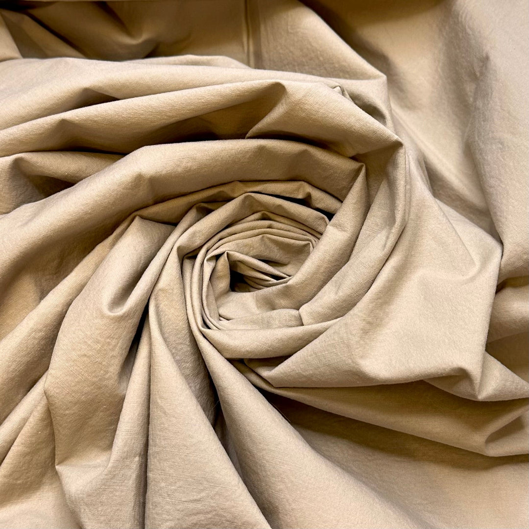 Flouncy Business Casual - Cotton Blend Woven - Light Beige - 2.75M Bundle - True Deadstock fabric Fabric by private - Sustainable Textile | FABCYCLE