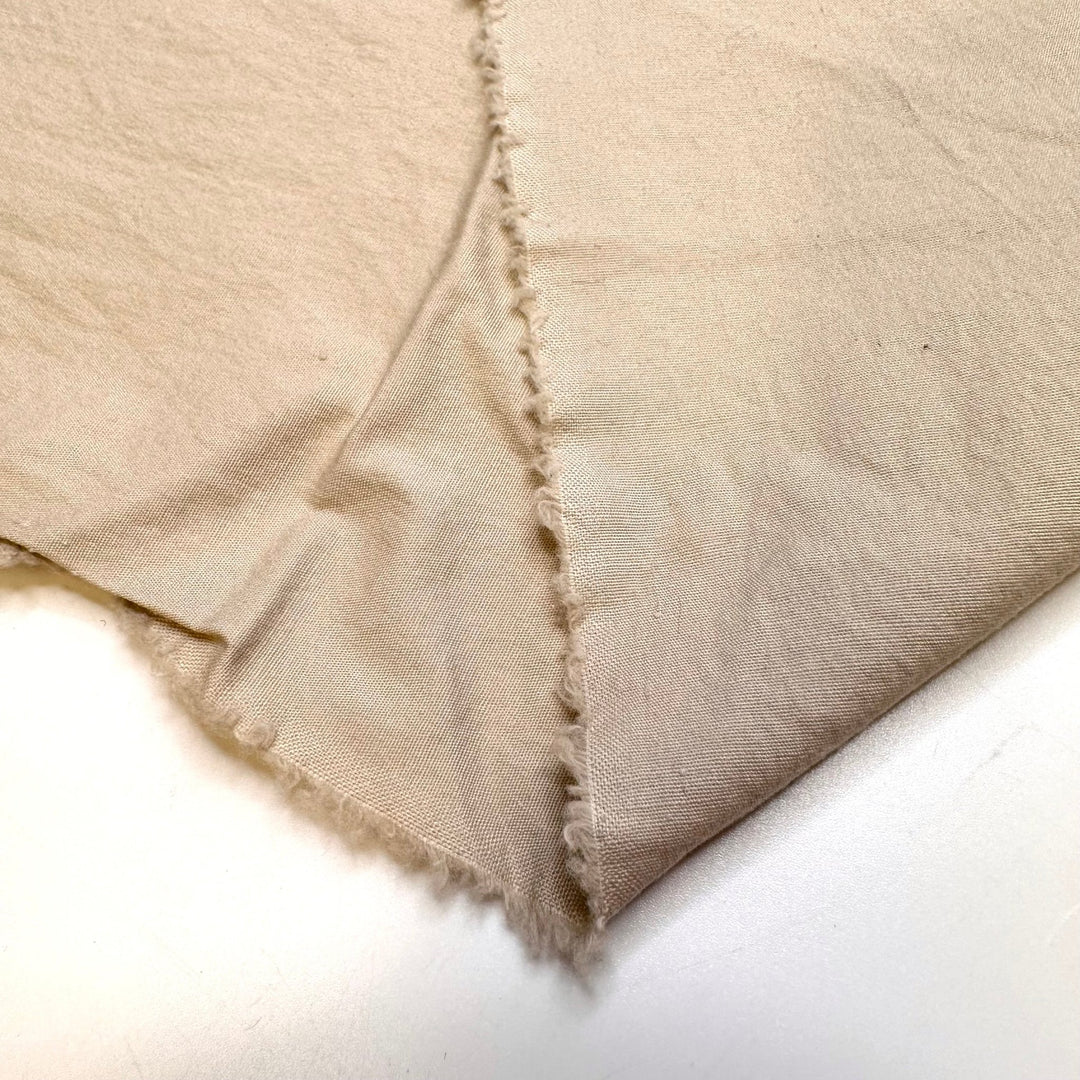 Flouncy Business Casual - Cotton Blend Woven - Light Beige - 2.75M Bundle - True Deadstock fabric Fabric by private - Sustainable Textile | FABCYCLE