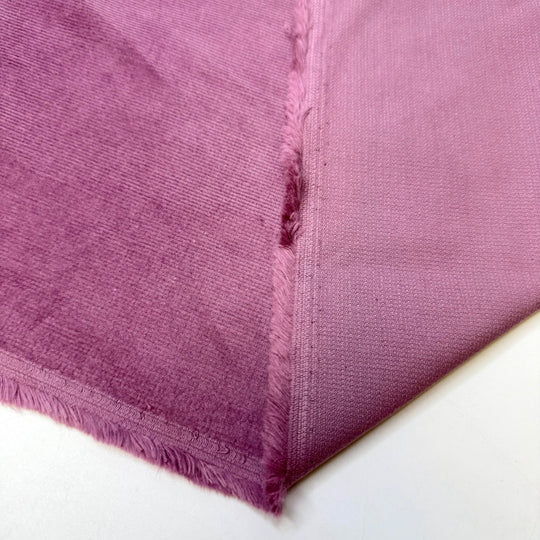 Flower Sniff - Corduroy Cotton/Spandex Woven - Dusty Rose Pink - 0.95M Bundle - True Deadstock fabric Fabric by private - Sustainable Textile | FABCYCLE