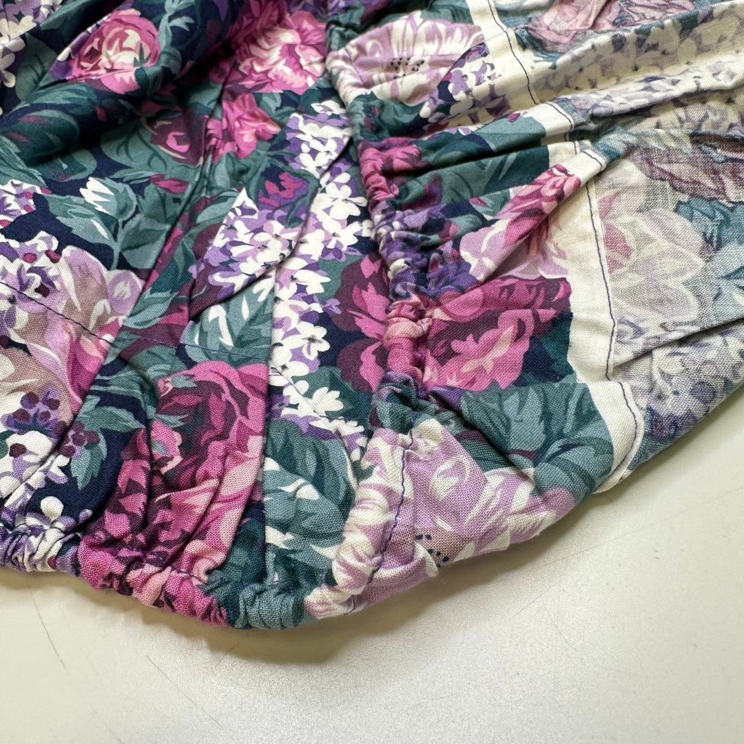 Flowers At Curtain Call - Cotton Blend Woven - Pink/Green Floral - Bundles - True Deadstock fabric Fabric by private - Sustainable Textile | FABCYCLE