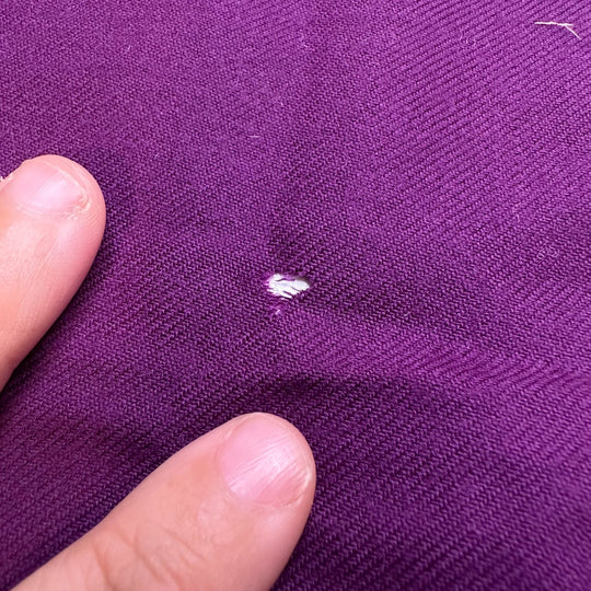 Flying Purple People Pleater - Wool Blend Woven - Purple - 0.75M Bundle - True Deadstock fabric Fabric by private - Sustainable Textile | FABCYCLE