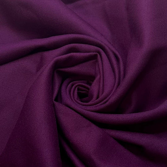 Flying Purple People Pleater - Wool Blend Woven - Purple - 0.75M Bundle - True Deadstock fabric Fabric by private - Sustainable Textile | FABCYCLE