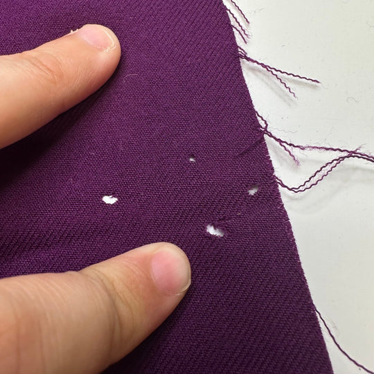 Flying Purple People Pleater - Wool Blend Woven - Purple - 0.75M Bundle - True Deadstock fabric Fabric by private - Sustainable Textile | FABCYCLE