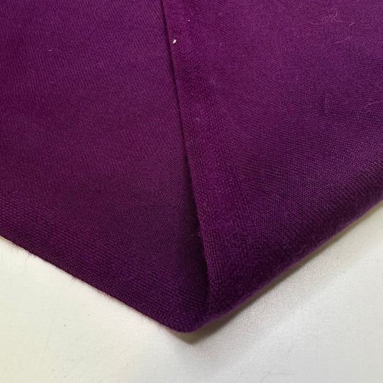 Flying Purple People Pleater - Wool Blend Woven - Purple - 0.75M Bundle - True Deadstock fabric Fabric by private - Sustainable Textile | FABCYCLE