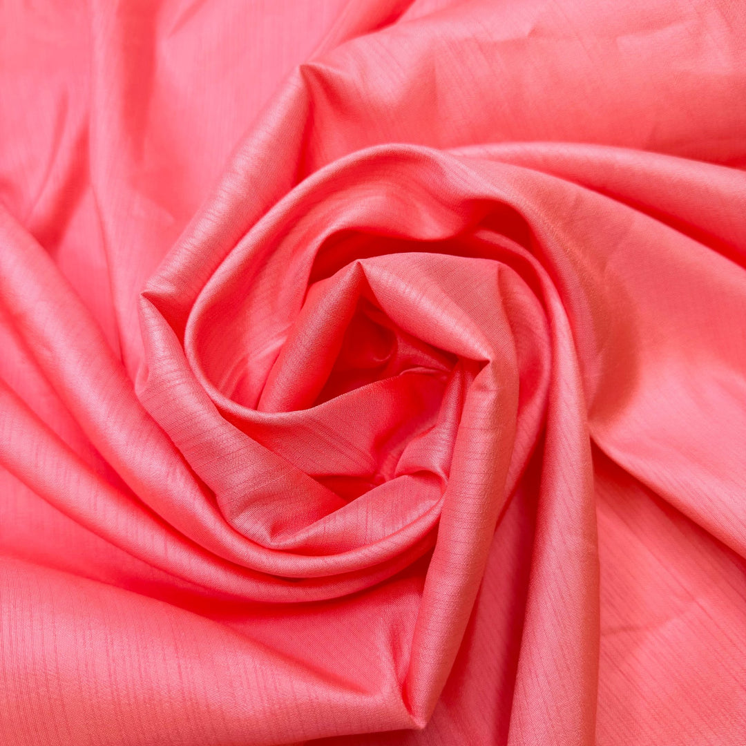 Focused On My Art - Polyester Blend Woven - Pink - Bundles - True Deadstock fabric Fabric by private - Sustainable Textile | FABCYCLE