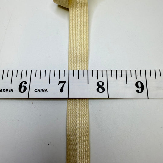 ½" Foldover Elastic - Dark Cream - Bundle - True Deadstock supplies Fabric by private - Sustainable Textile | FABCYCLE
