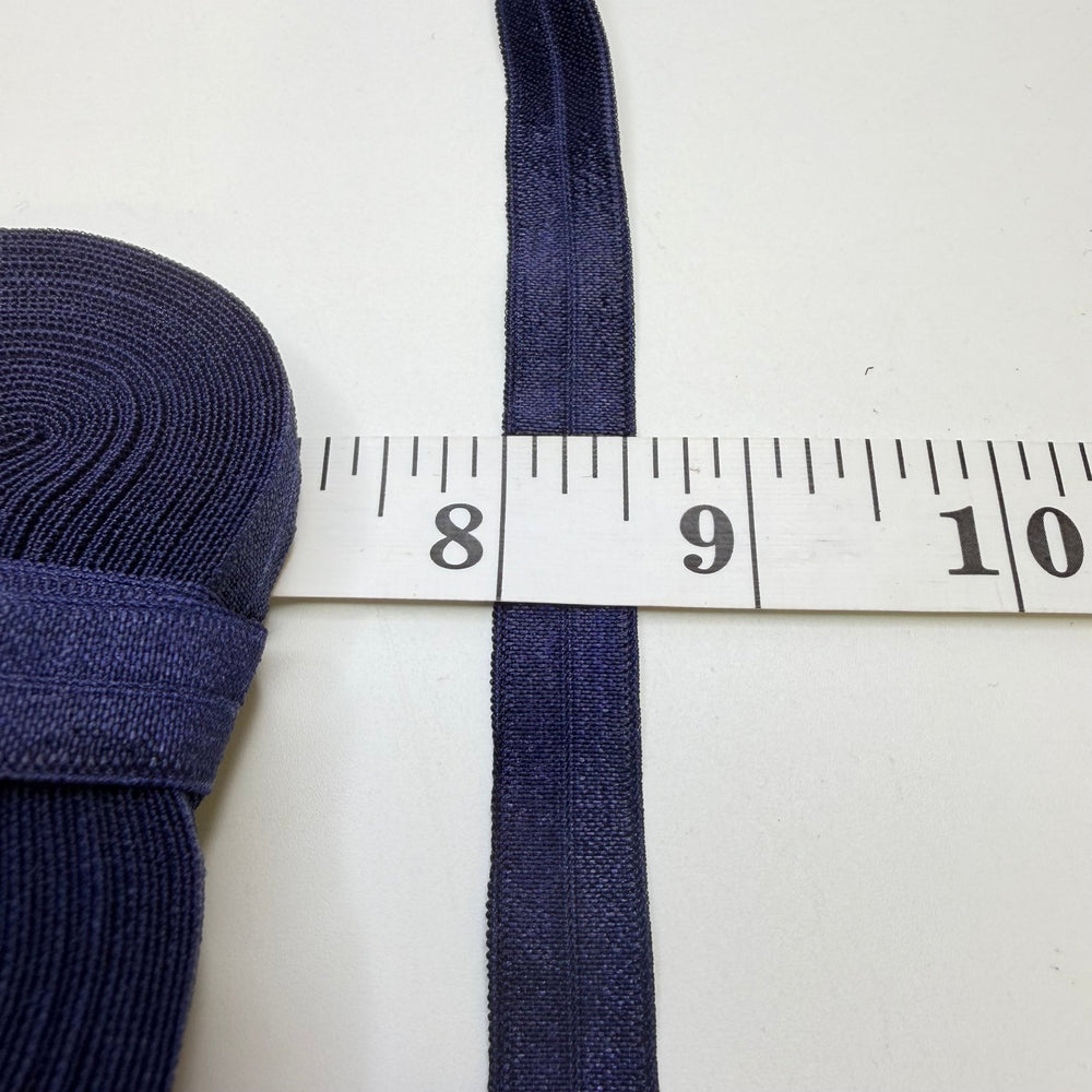 ½" Foldover Elastic - Dark Navy - Bundle - True Deadstock supplies Fabric by private - Sustainable Textile | FABCYCLE