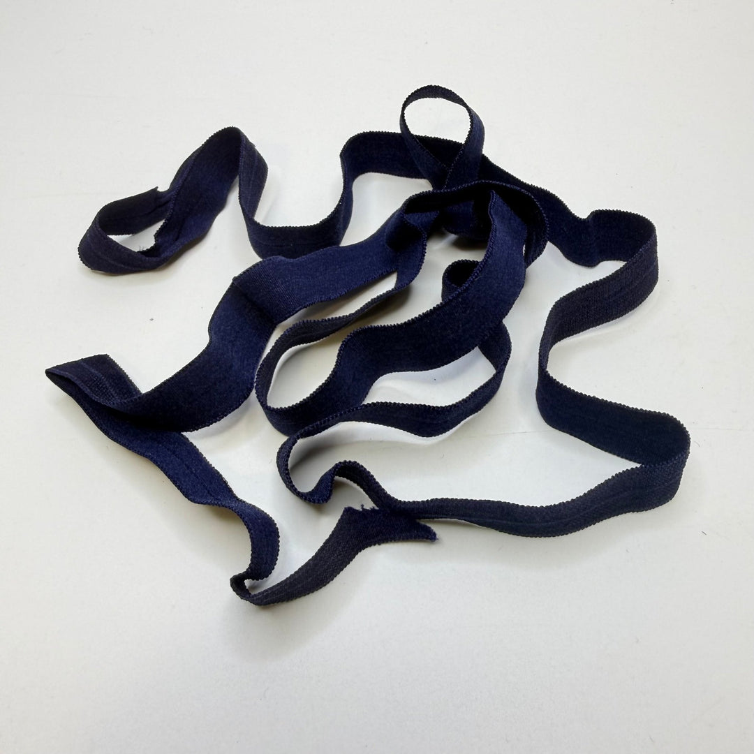 ½" Foldover Elastic - Dark Navy - Bundle - True Deadstock supplies Fabric by private - Sustainable Textile | FABCYCLE