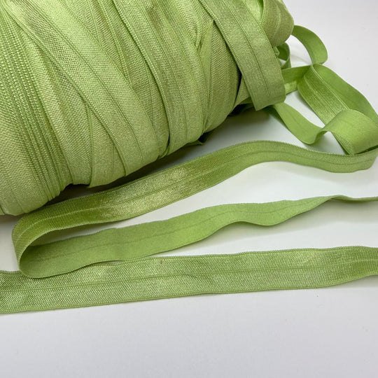 ½" Foldover Elastic - Light Green - 1M - True Deadstock supplies Fabric by private - Sustainable Textile | FABCYCLE